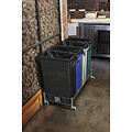Rubbermaid Afvalbak Rubbermaid Slim Jim Vented met luchtsleuven 60liter zwart