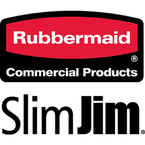 Rubbermaid Collecteur Rubbermaid Slim Jim Vented avec conduits d'aération 60L brun