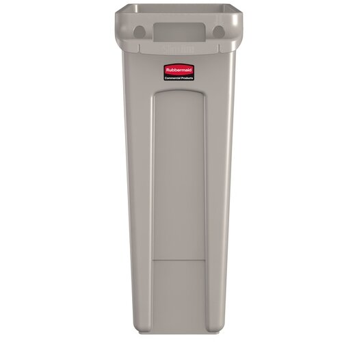 Rubbermaid Collecteur Rubbermaid Slim Jim Vented avec conduits d'aération 87L beige