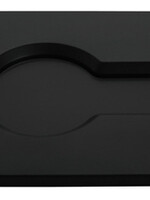 Rubbermaid Deksel Rubbermaid Slim Jim Recyclestation gesloten zwart