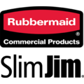 Rubbermaid Afvalbak Rubbermaid Slim Jim Vented met luchtsleuven 87liter zwart