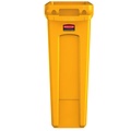 Rubbermaid Afvalbak Rubbermaid Slim Jim Vented met luchtsleuven 87liter geel