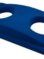 Rubbermaid Couvercle Rubbermaid Slim Jim Vented pour bouteilles et canettes bleu