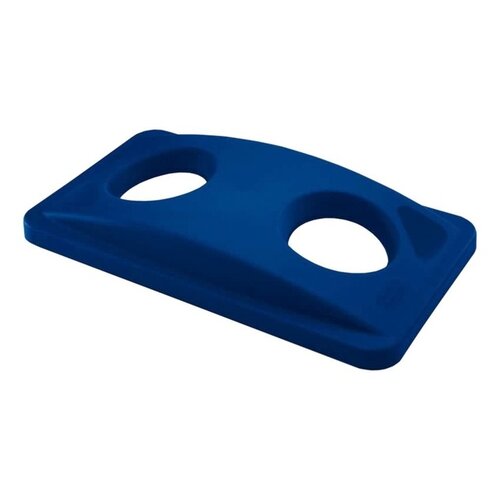 Rubbermaid Couvercle Rubbermaid Slim Jim Vented pour bouteilles et canettes bleu