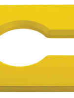 Rubbermaid Deksel Rubbermaid Slim Jim Recyclestation inwerpopening voor gemengde recycling geel