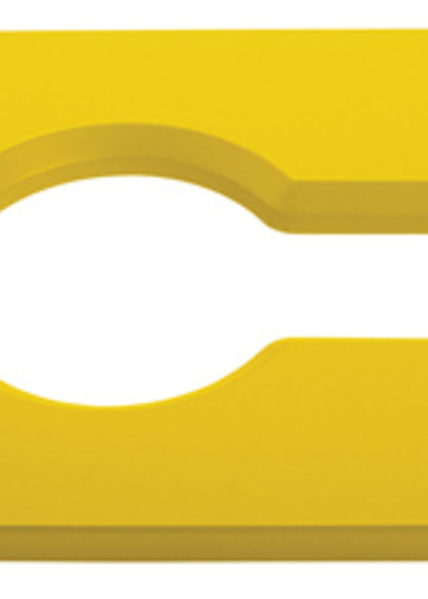 Rubbermaid Deksel Rubbermaid Slim Jim Recyclestation inwerpopening voor gemengde recycling geel