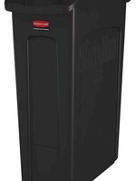 Rubbermaid Collecteur Rubbermaid Slim Jim Vented avec conduits d'aération 87L brun