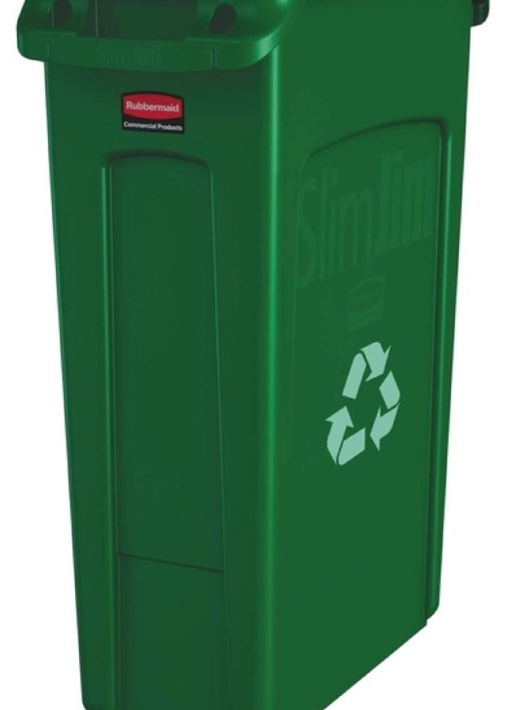 Rubbermaid Collecteur Rubbermaid Slim Jim Vented avec conduits d'aération 87L vert