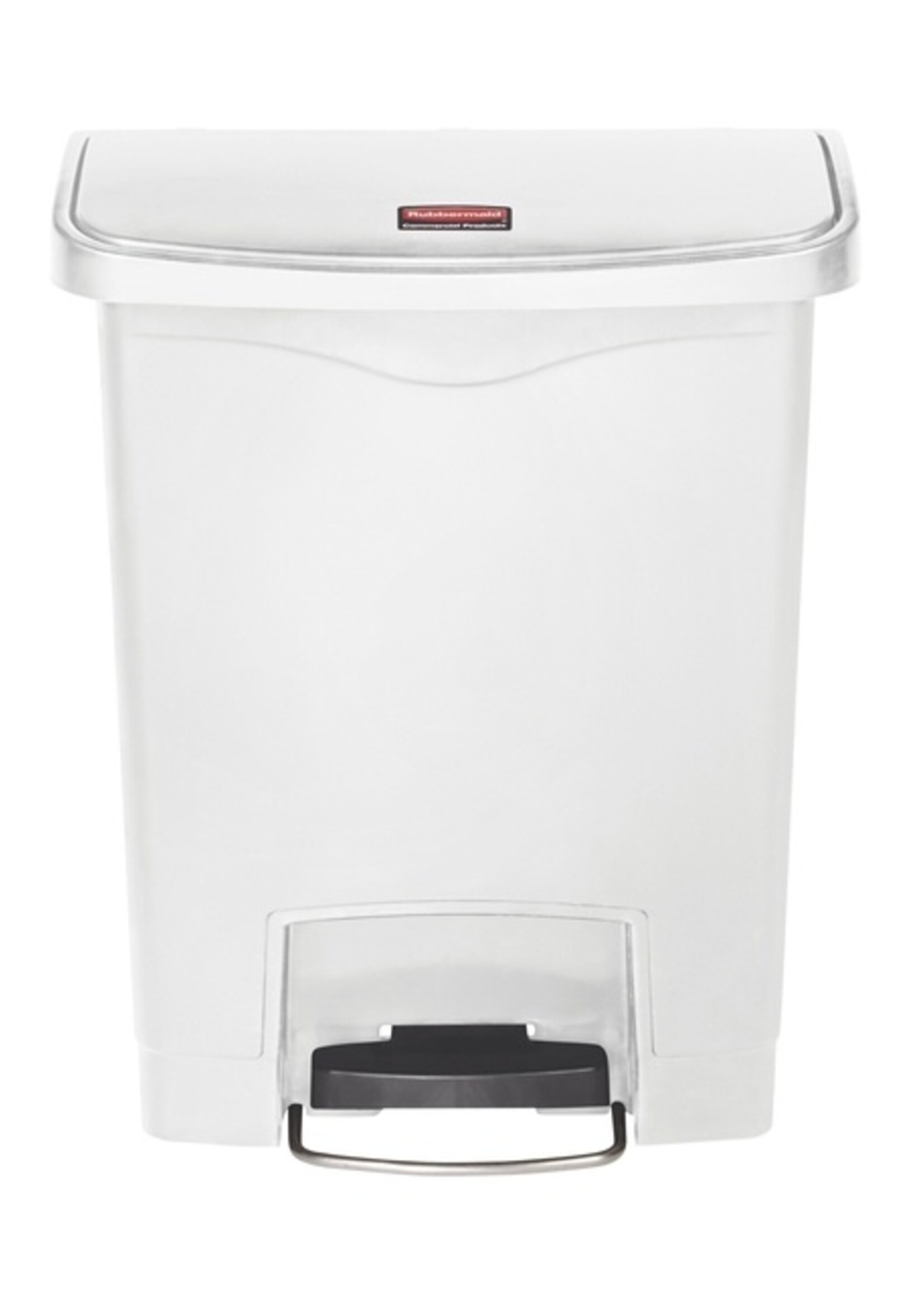 Rubbermaid Poubelle à pédale Rubbermaid Slim Jim Step-On 30L blanc