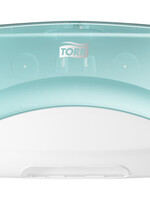 Tork Reinigingsdoekdispenser Tork W4 Performance wandmontage wit/turqoise 654000