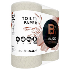 Papier toilette BlackSatino GreenGrow CT10 065630 2 ép 320 feuilles naturel