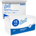 Scott Handdoek Scott  i-vouw 1-laags 21.5x31.5cm wit 15x212stuks 6663