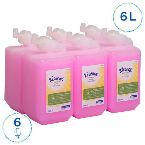 Kleenex Handzeep Kleenex dagelijk gebruik roze 1 liter 6331