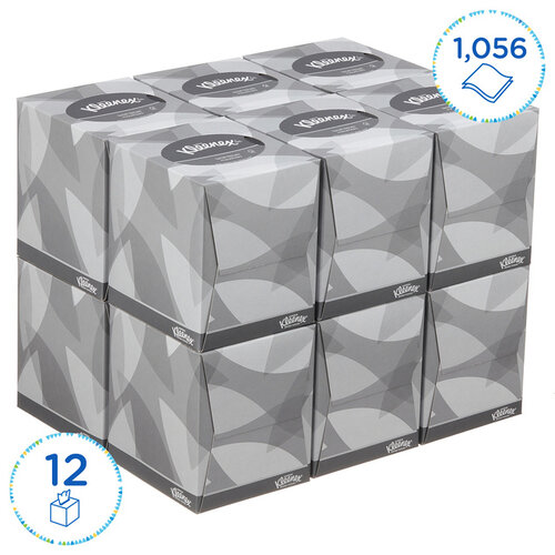 Kleenex Mouchoir papier KC Kleenex 8834 Cube 2 épaisseurs blanc