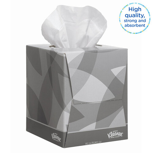 Kleenex Mouchoir papier KC Kleenex 8834 Cube 2 épaisseurs blanc