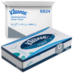 Mouchoir Kleenex 8824 standard 3 épaisseurs blanc 12x 72 pièces