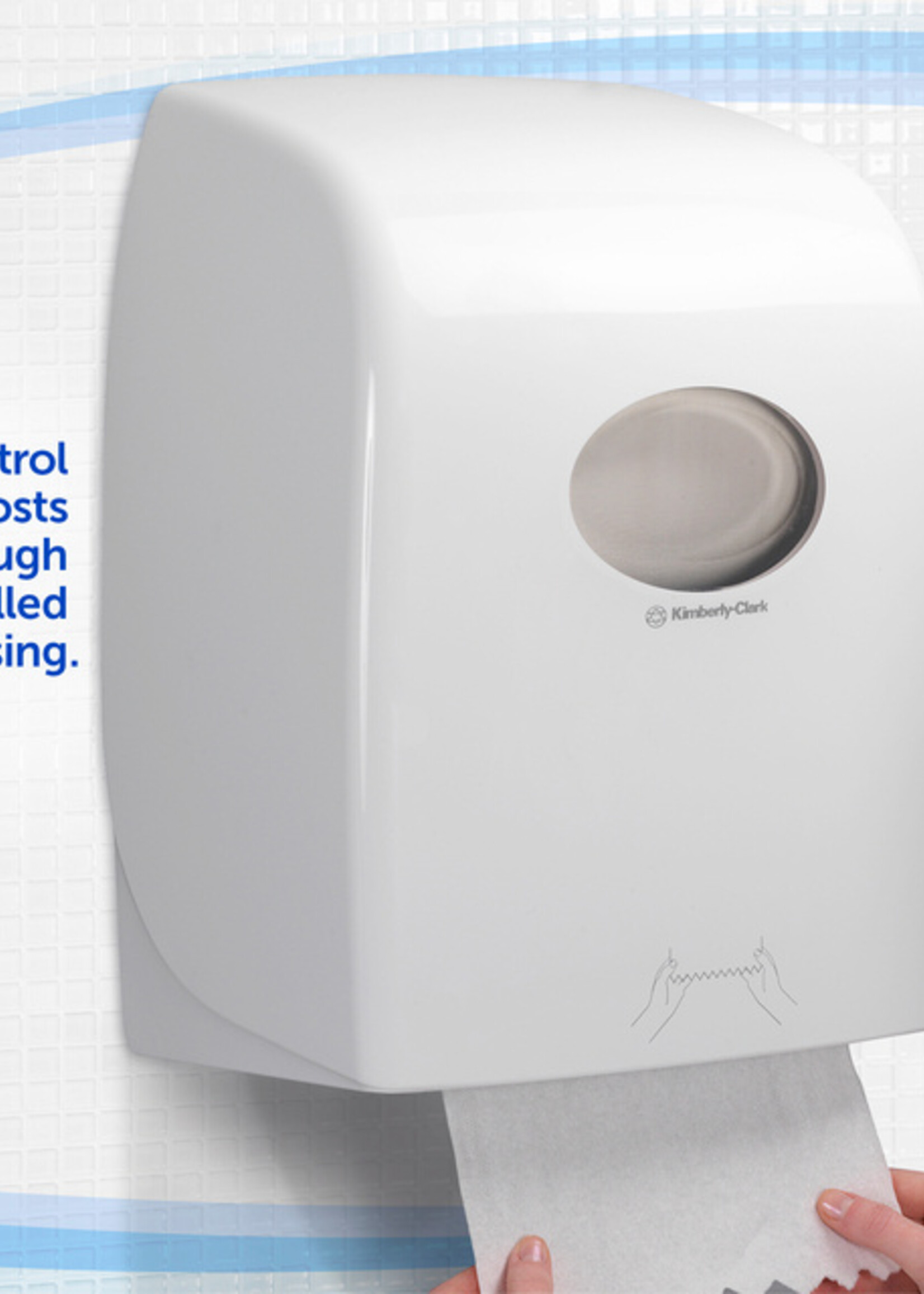 Aquarius KC Distributeur rouleau essuie-mains Aquarius 6959 blanc