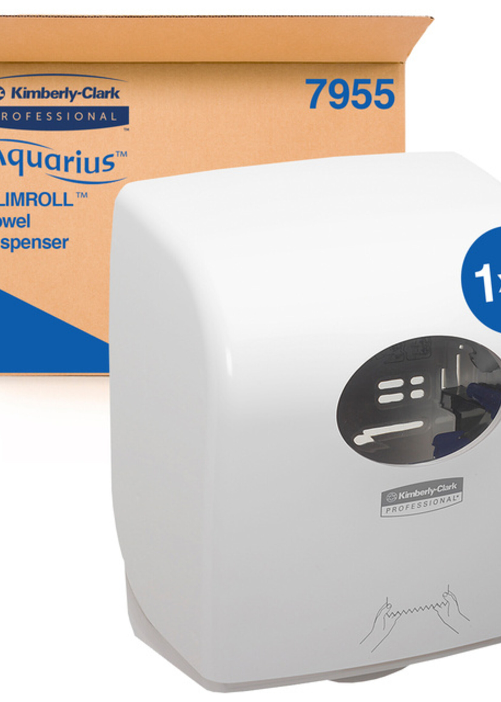 Aquarius KC Handdoekroldispenser Aquarius Slimroll wit 7955