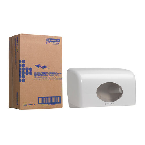 Aquarius KC Distributeur papier toilette Aquarius Duo 6992 petits rouleaux blanc