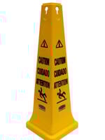 Rubbermaid Cône de sécurité Rubbermaid multilingue 91cm jaune