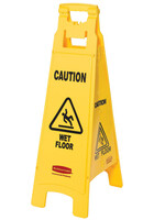 Rubbermaid Waarschuwingsbord Rubbermaid vierzijdig Engels 97cm geel