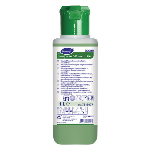 Taski Nettoyant sol Taski Jontec 300 concentré peu moussant 1L