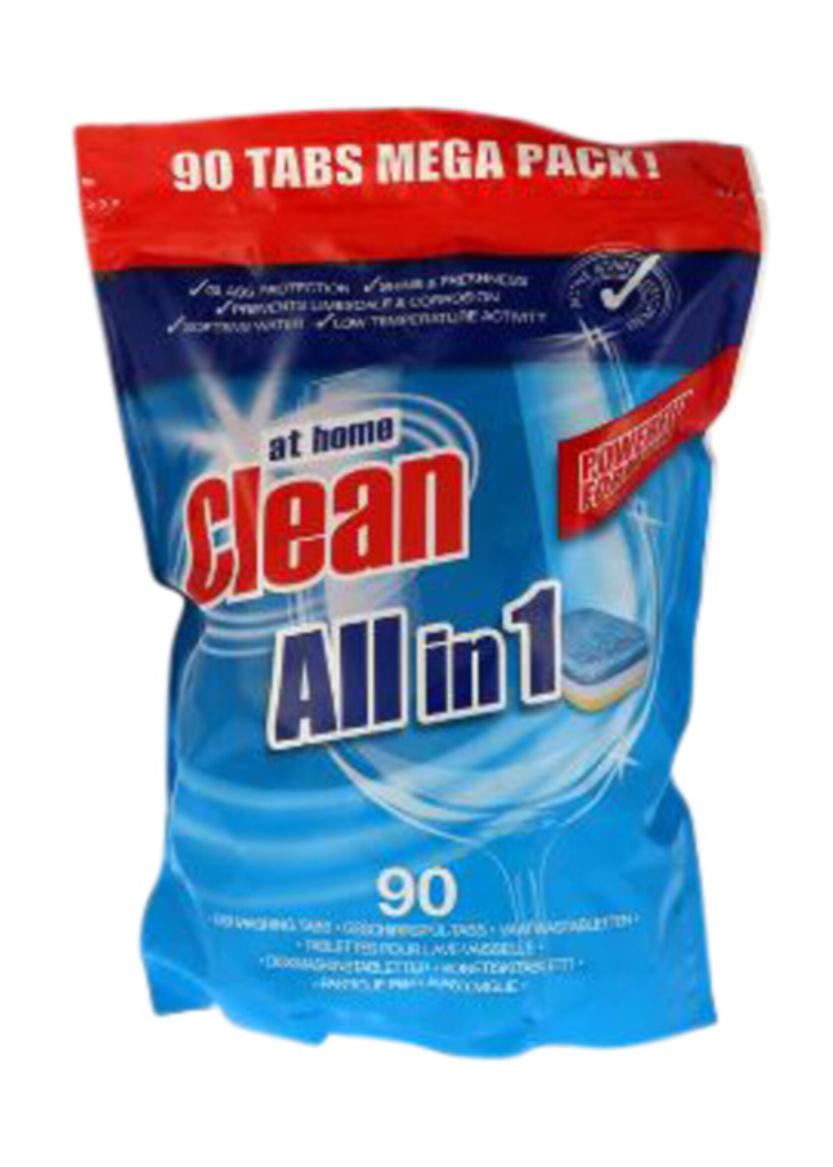 Office Vaatwastabletten at home Clean All-in-One zak à 90 stuks