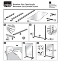 Nobo Extension panneau de séparation Nobo Modulaire transparent acryl 600x1000mm