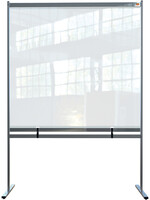 Nobo Cloison de séparation Nobo au sol PVC transparent 1480x2060mm