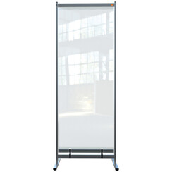 Cloison de séparation Nobo au sol PVC transparent 780x2060mm