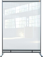 Nobo Vloerscheidingspaneel Nobo vrijstaand doorzichtig PVC 1480x2060mm
