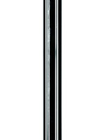 OPUS 2 Afzetpaal OPUS 2 met lint 2500mm zwart