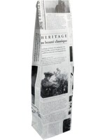 IEZZY Sachet d'emballage IEZZy bouteille (vin) 10/8x41cm papier journal 50 pièces