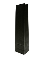 IEZZY Verpakkingszak IEZZY (wijn)flessen 10x8x41cm papier zwart 50 stuks