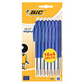 Bic Stylo bille BIC M10 Medium bleu blister 10+4 gratuits