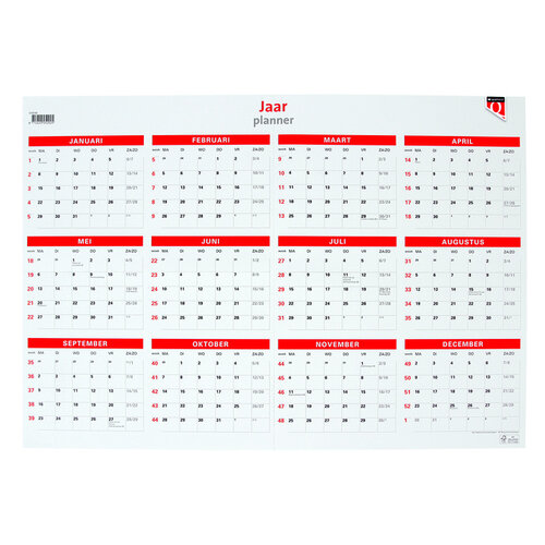 Quantore Jaarplankalender 2026 Quantore 48x68cm