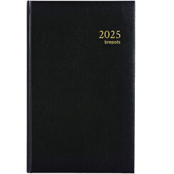 Agenda 2026 Brepols Brefix Lima 1dag/1pagina zwart
