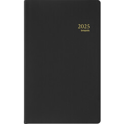 Agenda 2026 Brepols Breform Seta 1 jour/1 page noir