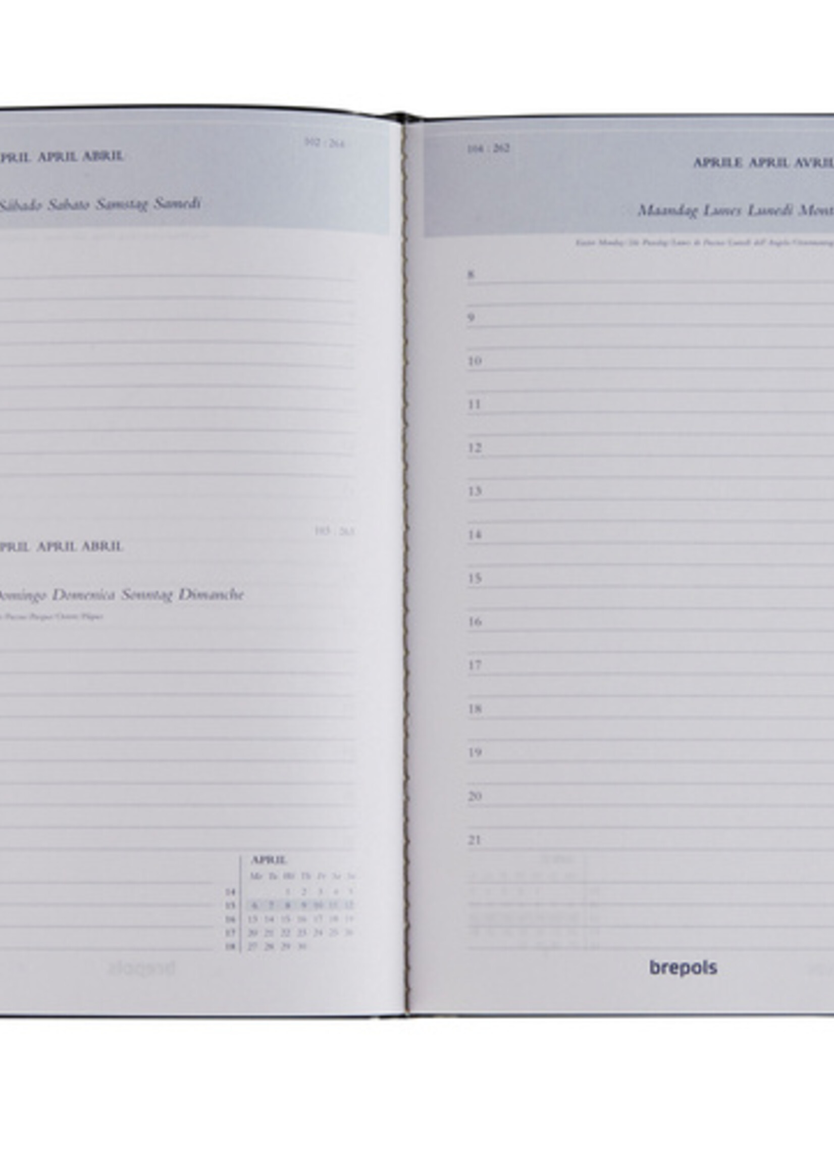 Brepols Agenda 2026 Brepols Breform Seta 1 jour/1 page noir