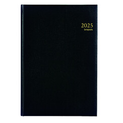Agenda 2026 Brepols Omega 7 jours/2 pages noir
