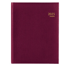 Agenda 2026 Brepols Timing Lima 7jours/2 pages bordeaux