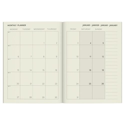 Lannoo Agenda 2025 Lannoo Peanuts 7 jours/2 pages