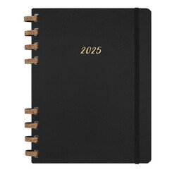 Life planner 2025 Moleskine 12M Spiral 7dagen/2pagina's extra large hc black