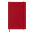 Moleskine Agenda 2025 Moleskine 12 mois Planner Weekly 7j/1p Large rigide rouge écarlate