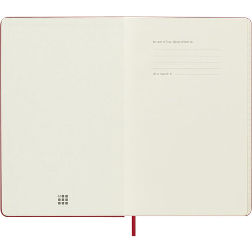 Moleskine Agenda 2025 Moleskine 12 mois Planner Weekly 7j/1p Large rigide rouge écarlate