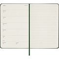 Moleskine Agenda 2025 Moleskine 12 mois Planner Weekly 7j/1p Pocket rigide vert myrte