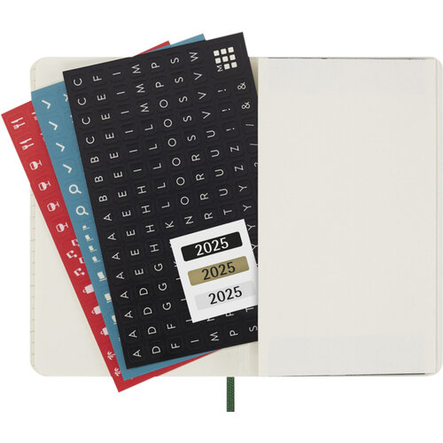 Moleskine Agenda 2025 Moleskine 12M Planner Weekly 7dagen/1pagina pocket sc myrtle green