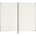 Moleskine Agenda 2025 Moleskine 12 mois Planner Weekly 7j/1p Large rigide vert myrte