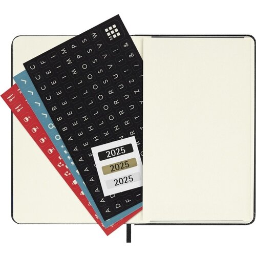 Moleskine Agenda 2025 Moleskine 12 mois Planner Weekly 7j/1p pocket rigide noir