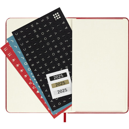 Moleskine Agenda 2025 Moleskine 12 mois Planner Weekly 7j/1p Pocket souple rouge écarlate